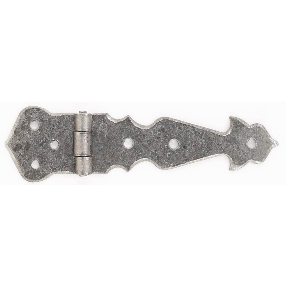 Bouvet - Wrought Iron Flat Hinge - Hammered Oxidized Black 036