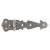 Bouvet - Wrought Iron Flat Hinge - Hammered Oxidized Black 036