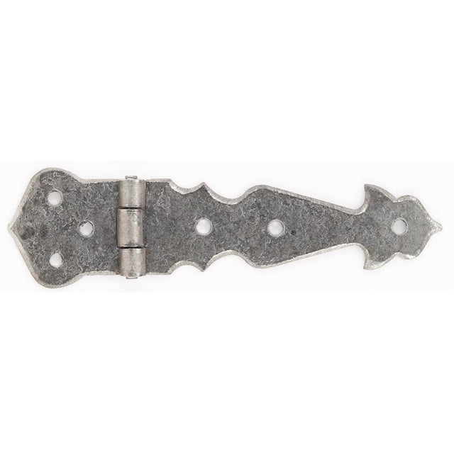 Bouvet - Wrought Iron Flat Hinge - Hammered Oxidized Black 036