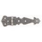 Bouvet - Wrought Iron Flat Hinge - Hammered Oxidized Black 036