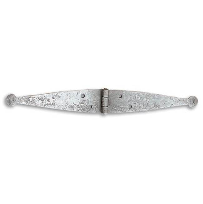 Bouvet - Wrought Iron Flat Hinge - Hammered Oxidized Black 036