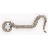 Bouvet - Wrought Iron Hook Only - Hammered Oxidized Black 036