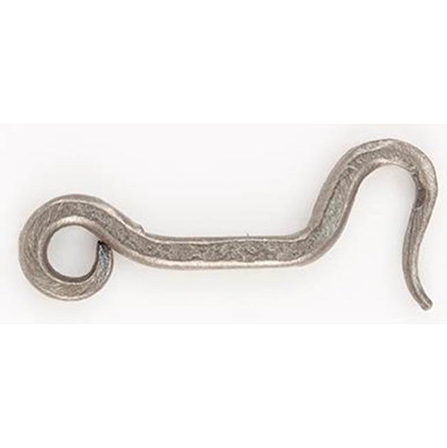 Bouvet - Wrought Iron Hook Only - Hammered Oxidized Black 036