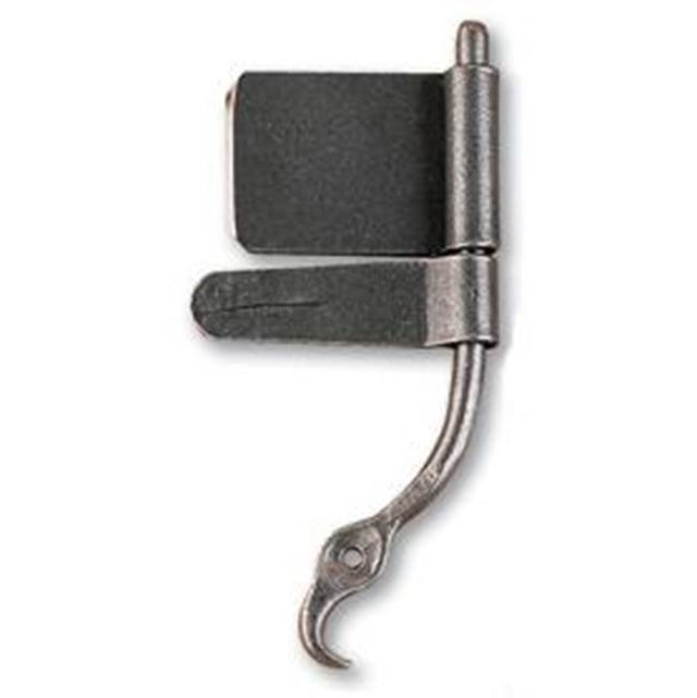Bouvet - Wrought Iron Rat Tail Hinge - Hammered Oxidized Black 036
