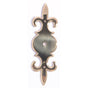 Bouvet - Classic Keyhole Escutcheons (round hole) - Antique Brass 057