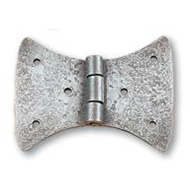 Bouvet - Wrought Iron Butterfly Hinge (pin 40mm) - Hammered Oxidized Black 036