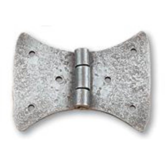 Bouvet - Wrought Iron Butterfly Hinge (pin 40mm) - Hammered Oxidized Black 036