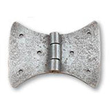 Bouvet - Wrought Iron Butterfly Hinge (pin 40mm) - Hammered Oxidized Black 036