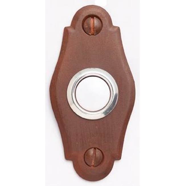 Bouvet - Bell Button Escutcheon - Satin Antique Brass 056