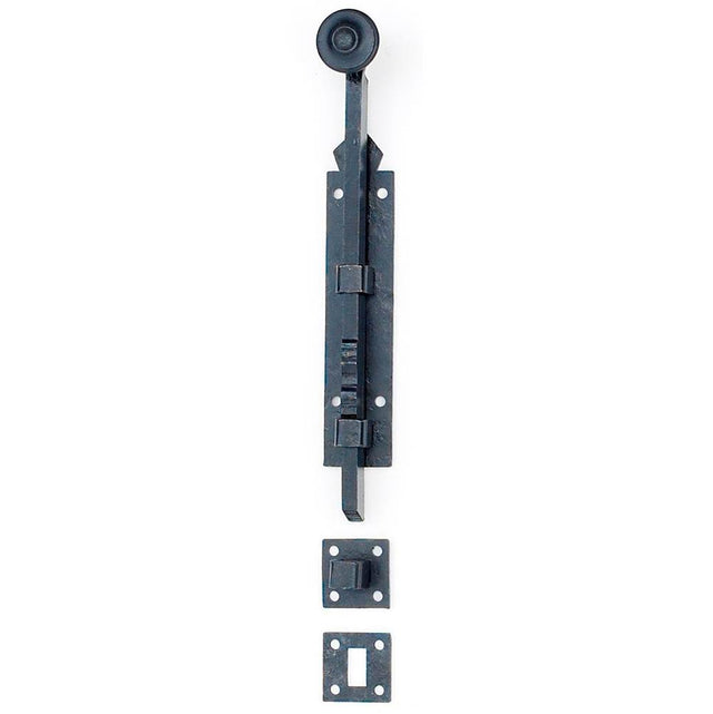 Bouvet - Surface Bolt Wrought Iron - Hammered Oxidized Black 036