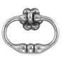 Bouvet - Classic Ring Handle with Rosette - Pewter 012
