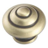 Bouvet - Round Classic Cabinet Knob - Antique Brass 057