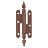 Bouvet - Paumelle  Hinge/ Round end Leaves - Pewter 012