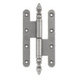 Bouvet - Paumelle Hinge / Round End Plate - Pewter 012