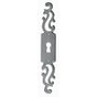 Bouvet - Classic Keyhole Escutcheons - Antique Brass 057