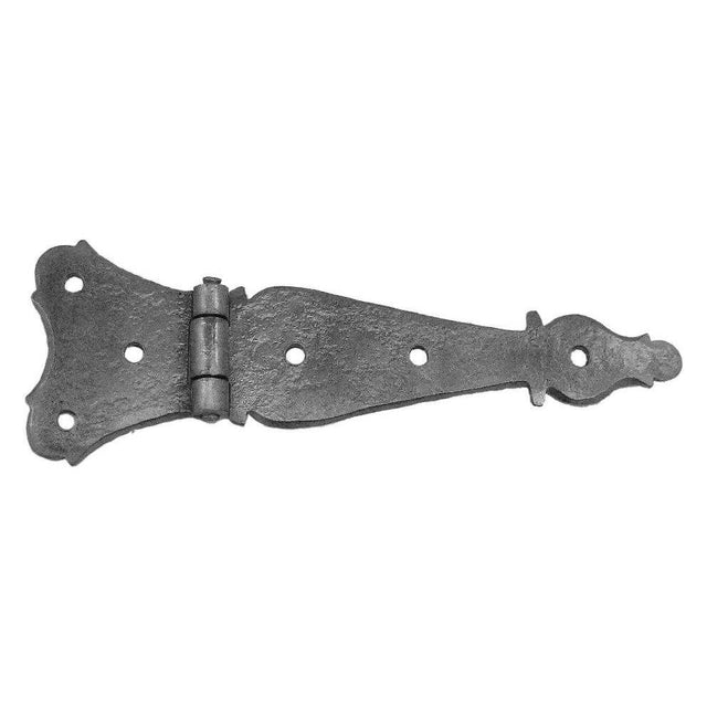 Bouvet - Wrought Iron Flat Hinge - Hammered Oxidized Black 036