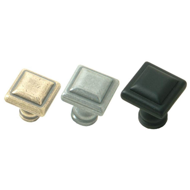 Bouvet - Square cabinet Knob - Antique Brass 057