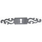Bouvet - Classic Keyhole Escutcheon for Drawer (horizontal) - Antique Brass 057