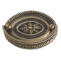 Bouvet - Cabinet Drop Pull with Escutcheon - Polished Laquered Brass 001