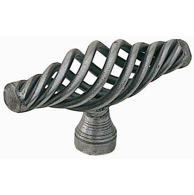 Bouvet - Oval Basket Knob - Pewter 012