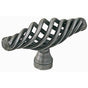 Bouvet - Oval Basket Knob - Pewter 012