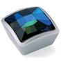 Bouvet - Cabinet Knob - Satin chrome / Blue Crystal 4285