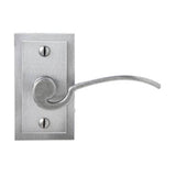 Bouvet - Lever on rosette set - Privacy trim set - Pewter 012
