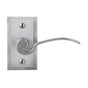 Bouvet - Lever on rosette set - Complete tubular privacy set for 1 3/4'' door - Pewter 012