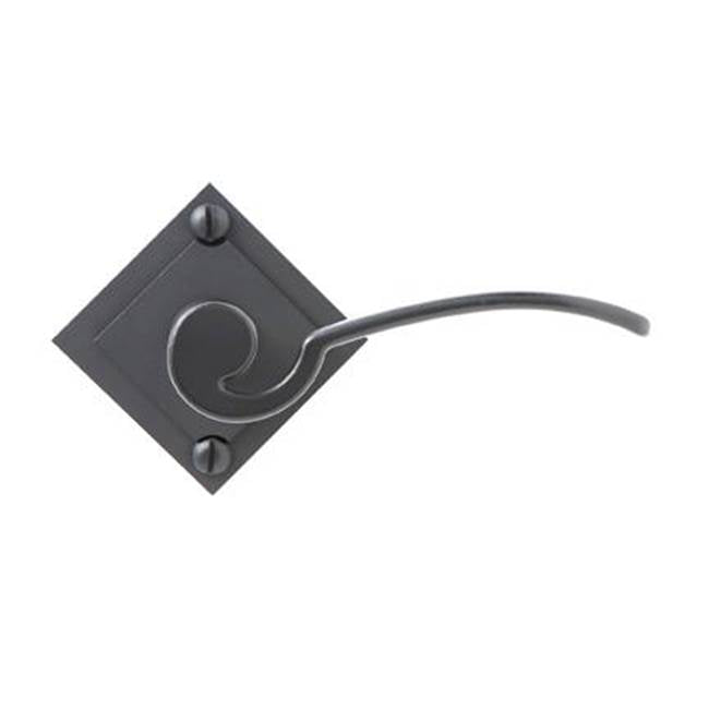Bouvet - Lever on rosette set - Complete tubular privacy set for 1 3/4'' door - Pewter 012
