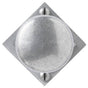 Bouvet - Knob on rosette set - Passage trim set - Pewter 012