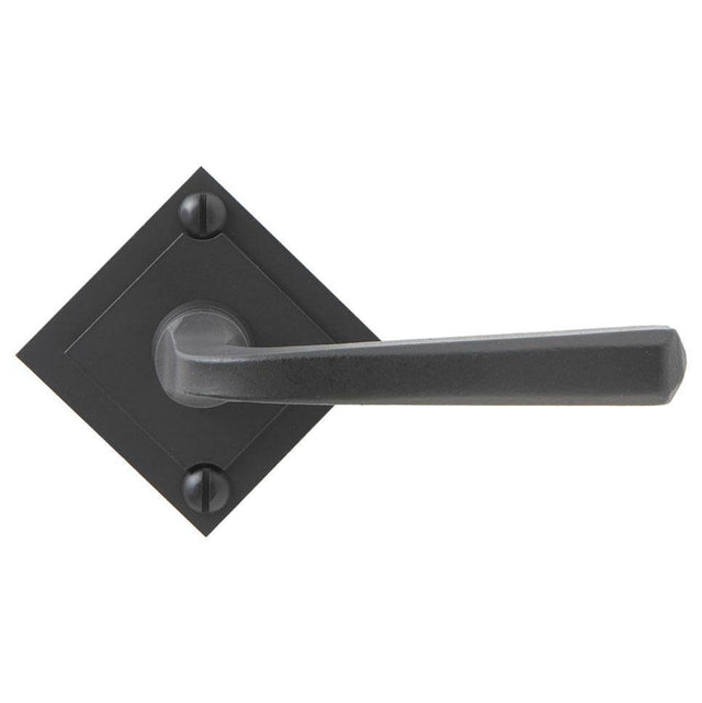 Bouvet - Knob on rosette set - Complete tubular passage set for 1 3/4'' door - Pewter 012
