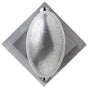 Bouvet - Knob on rosette set - Passage trim set - Pewter 012