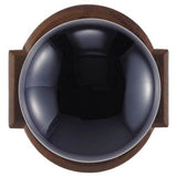 Bouvet - Knob on rosette set - Complete tubular privacy set for 1 3/4'' door - Blue Porcelaine / Rust 099