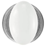 Bouvet - Knob on rosette set - Complete tubular passage set for 1 3/4'' door - Blue Porcelaine / Rust 099