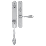 Bouvet - Vendome Entrance Handle Set - Complete single cylinder set for 2 1/4'' door - Pewter 012