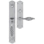 Bouvet - Libourne Entrance Handle Set - Complete single cylinder set for 2 1/4'' door - Pewter 012