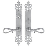Bouvet - Entrance Lever Set for interior or exterior door - Complete full dummy set - Pewter 012