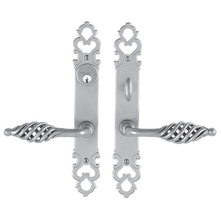 Bouvet - Entrance Lever Set for interior or exterior door - Trim set without mechanism - Pewter 012
