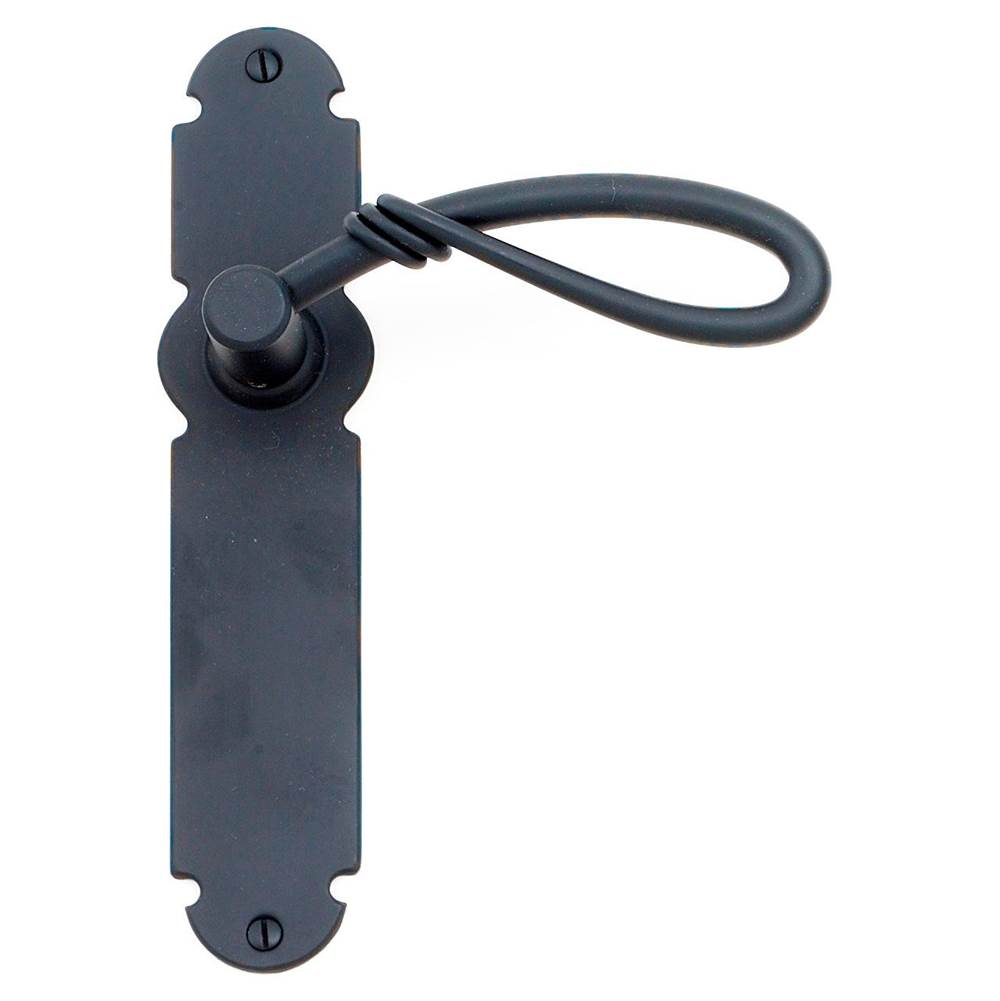 Bouvet - Hematite Lever Set - Complete tubular privacy set for 1 3/4'' door - Black 007