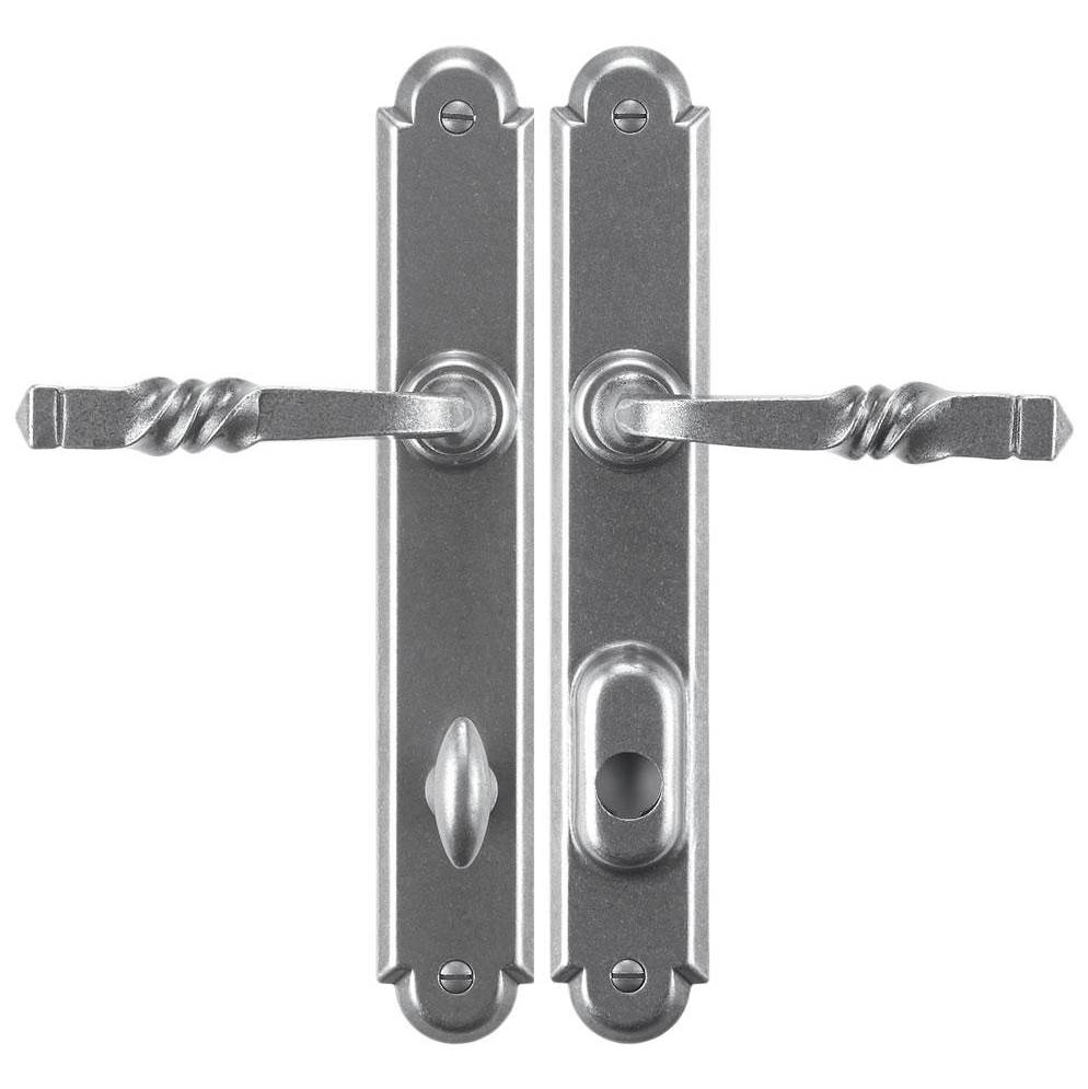 Bouvet - Multipoint System Set - Patio trim set with inside turn piece w/o mechanism - Pewter 012