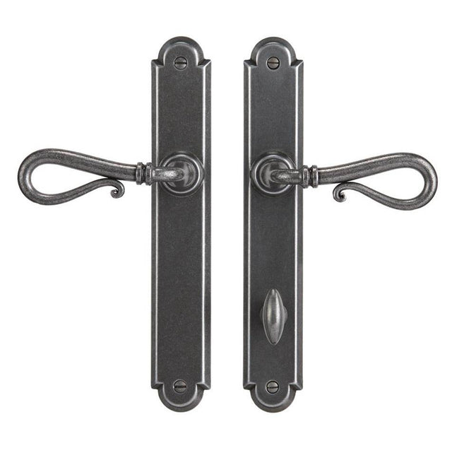 Bouvet - Multipoint System Set /Lever high /Profile cylinder trim set / 92 mm c.c. w/o mechanism - Pewter 012