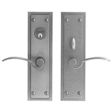 Bouvet - Lever set - Complete single cylinder set for 2 1/4'' door - Pewter 012
