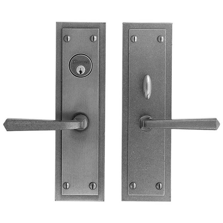 Bouvet - Lever set - Complete single cylinder set for 2 1/4'' door - Pewter 012