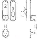 Entrance Handle Set - Complete full dummy set