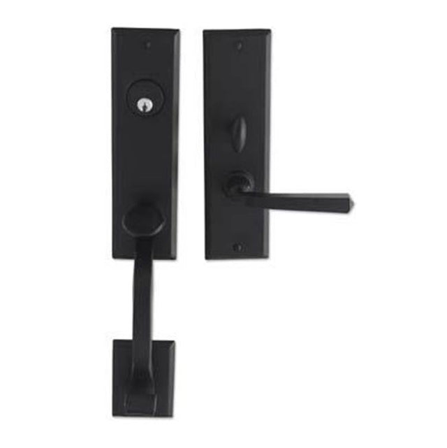 Bouvet - Entrance Handle Set - Complete full dummy set - Pewter 012