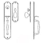 Bouvet - Entrance Handle Set - Trim set without mechanism - Pewter 012
