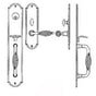 Bouvet - Entrance Handle Set - Complete single cylinder set for 1 3/4'' door - Pewter 012