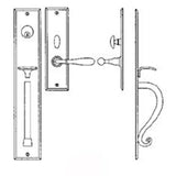 Entrance Handle Set - Complete single cylinder set for 2 1/4'' door