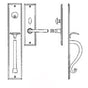 Bouvet - Entrance Handle Set - Complete full dummy set - Pewter 012