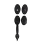 Bouvet - Tubular Entrance Handle Set - Complete single cylinder set for 1 3/4'' door - Pewter 012